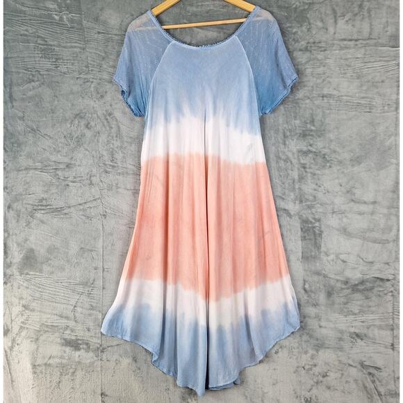 Womens Top Free Size Boho Festival Hippie Beach Vacation Cruise Floral Maxi - Picture 7 of 7